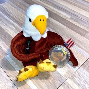 Coca Cola Coke Plush Reegle the Eagle 1998 International Collection USA 5.5" euc